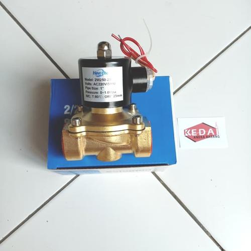 Foto Produk Solenoid Valve 1" 1 Inch Inchi Brass Kuningan 220V 220VAC NC 2W-250-25 dari Kedai Aneka Barang