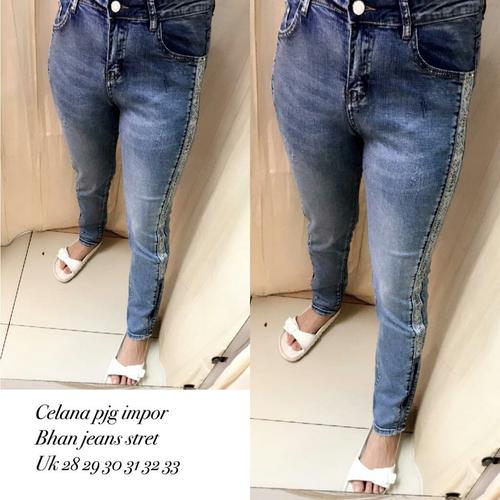Foto Produk long pants list jwan jeans premi imp dari Bless-Shopp