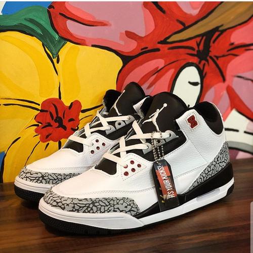 jordan 3 with nike air on back