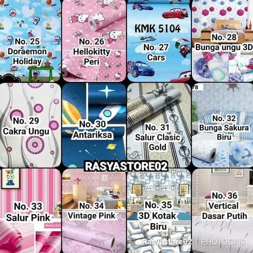 Foto Produk Wallpaper sticker dinding ukuran 45 cm x 10 m dari Bougenville02