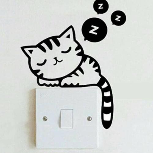 Foto Produk Stiker Tombol / Saklar Lampu (Motif Cat) dari Bougenville02