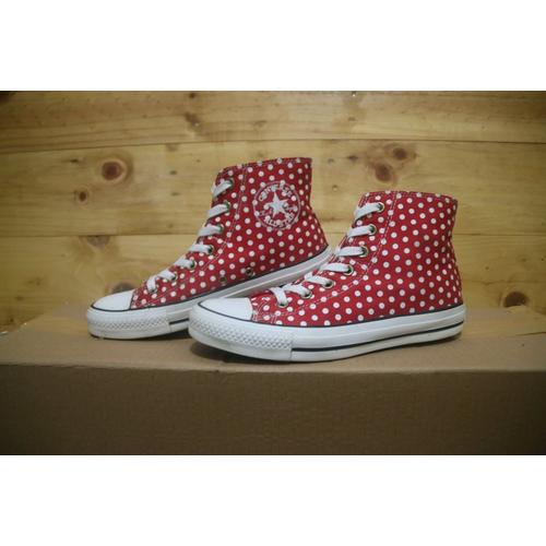 converse polka dot high top