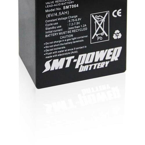 Foto Produk Battery Aki VRLA Baterai SMT-Power SMT 6v 4.5ah 4ah Free Wrap Bubble dari RUHA