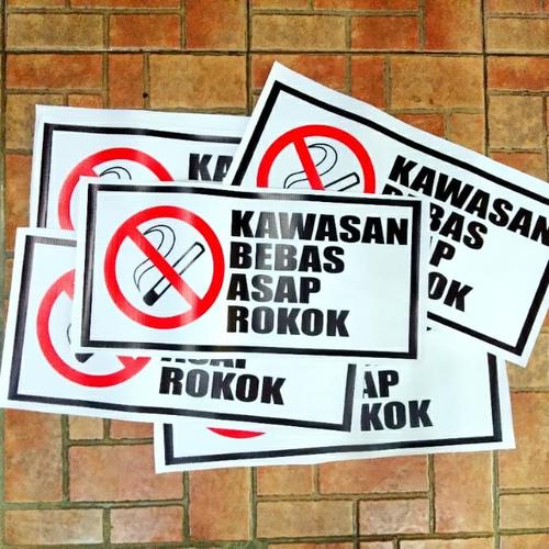 Jual plang banner kawasan bebas asap rokok - Kota Bandung - Helook shop ...