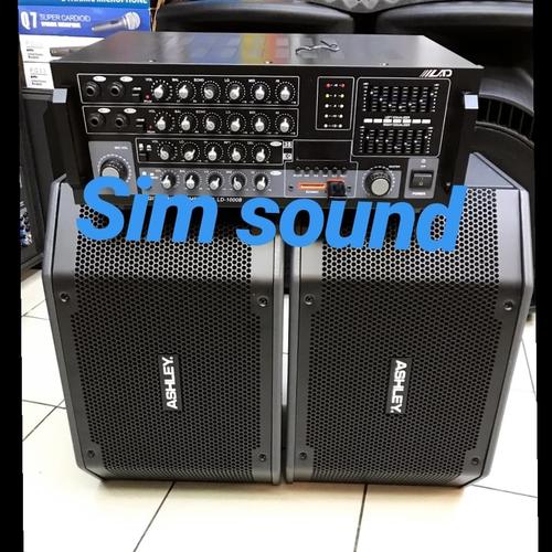 Jual PAKET KARAOKE SPEAKER ASHLEY K2310 AMPLIFIER LAD 1000B AMPLI BAGUS
