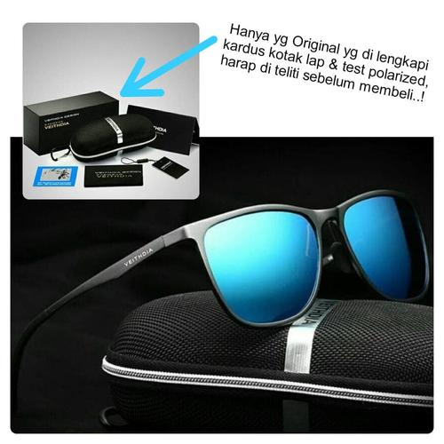 Foto Produk Kacamata Sunglass Fashion Polarized Original Veithdia 6623 Blue dari kacamata aviator