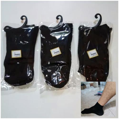 Foto Produk MTK - Kaos Kaki diatas Semata Kaki Kerja Kantor Pria Warna Hitam Murah dari Strong Tiget