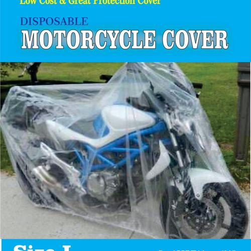 Foto Produk COVER MOTOR TRANSPARAN/DISPOSABLE PLASTIC MOTOCYCLE COVER - Clear /Bening, XXL dari Ekspan30
