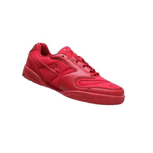 solid red shoes