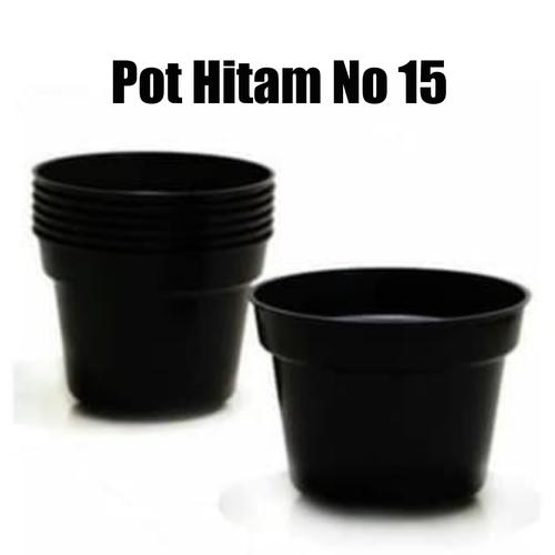 Foto Produk Pot Hitam Polos No 15 dari Damai-Shop