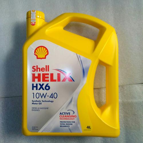 Gambar oli Shell helix HX6 10W-40 100% jamin asli kemasan 4 liter dari Eka Jaya otista Jakarta Timur Tokopedia
