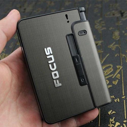Snapbox Rokok Jual 2019 Focus Kotak Rokok Fashion Bungkus Metal Case with Lighter ...