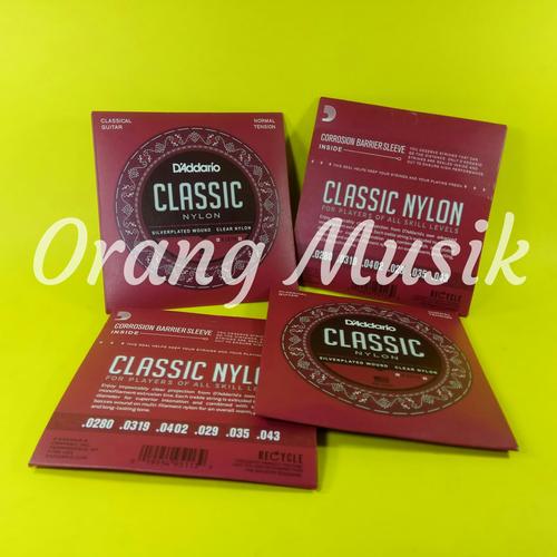 Foto Produk Senar Gitar Nylon D'Addario EJ 27N Clear Nylon dari Orang Musik