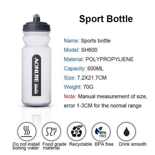 Foto Produk Aonijie Bidon Botol Lari Sepeda 600Ml HOT SALE dari maerwah