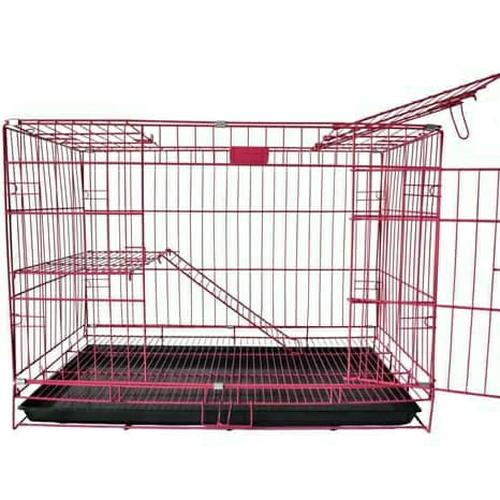 Foto Produk Kandang Kucing Kelinci Tingkat Dua Lantai Size L Ukuran 75 x 45 x 50 dari Sandika Petshop