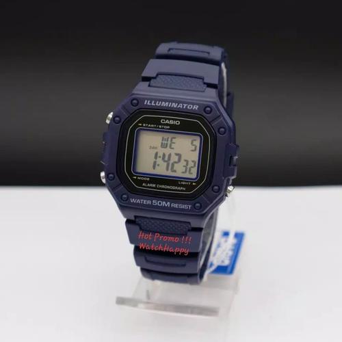 Jual Casio W-218H-2AVDF W-218H W-218 W-218-2AV Digital Rubber Blue Original  - Jakarta Pusat - Watchhappy | Tokopedia
