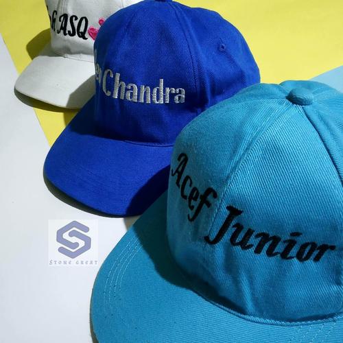 Jual Bordir topi custom DEWASA bordir 