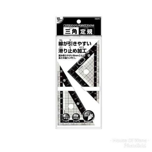 Jual KUTSUWA RULER 10CM - PENGGARIS SEGITIGA MADE IN JAPAN - Jakarta ...