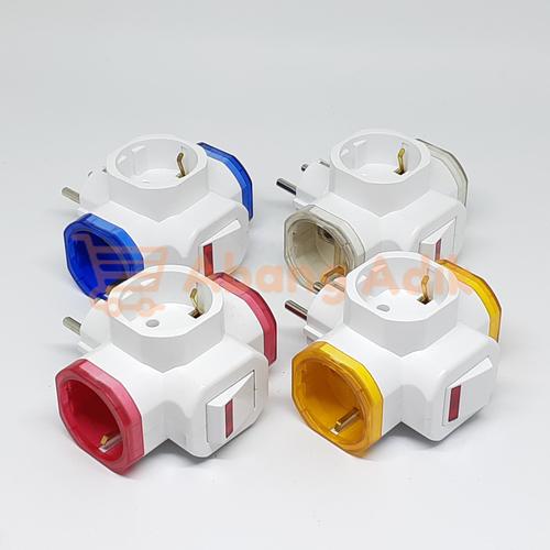 Jual Steker T Arde Saklar Led ON-OFF Oversteker Adapter Sakelar Switch ...