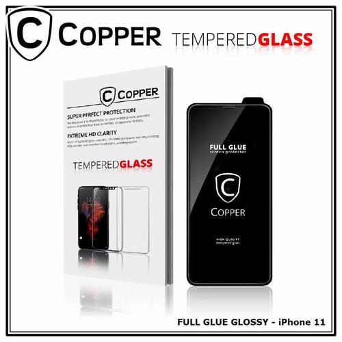 Gambar Iphone 11 - COPPER Tempered Glass Full Glue PREMIUM Glossy - TG GLOSSY+CASE dari Copper Indonesia undefined Tokopedia