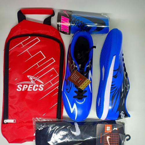 Foto Produk PAKET KOPMLIT SEPATU FUTSAL SPECS GARUDA ATTACK - Biru, 38 dari sepatu sport 123