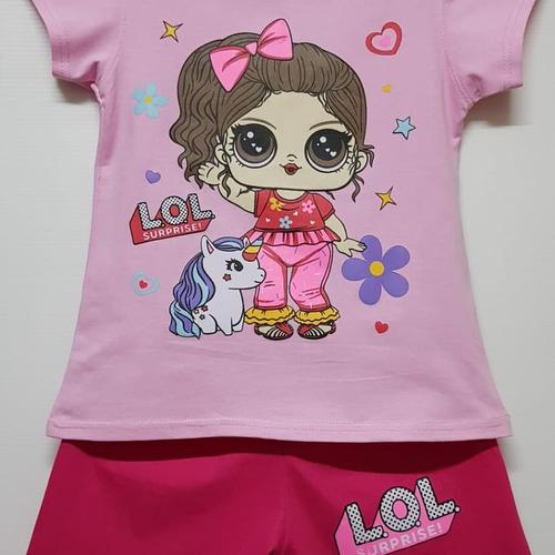 Foto Produk SETELAN ANAK SIZE 1-6 CUT OFF SHOULDER LOL SURPRISE UNICORN PINK dari MAYA FINKA