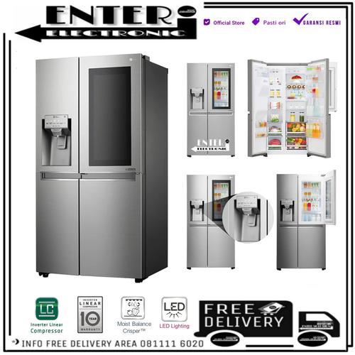 Jual Lg Gc X247ckav Kulkas Lg Side Side Instaview Did 668 624l 247ckav Kota Tangerang Selatan Enter Electronic 