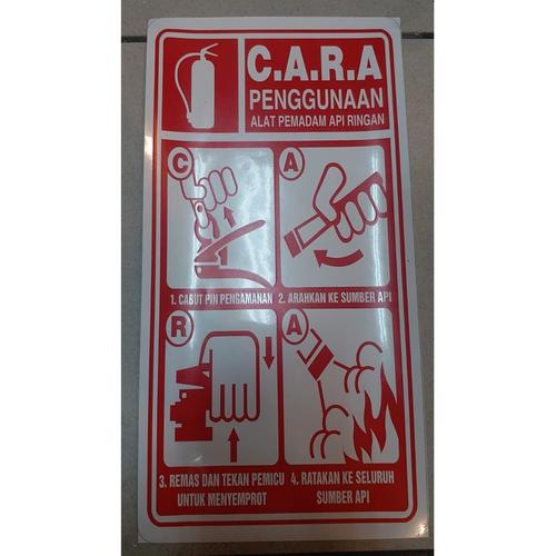 Jual SIGN STICKER CARA MENGGUNAKAN ALAT PEMADAM API RINGAN - 20x15 ...