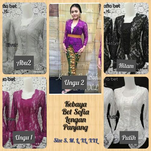 Foto Produk Kebaya Sofia Lgn Panjang ( Big Size ) - Putih, XXL dari RWK Collection