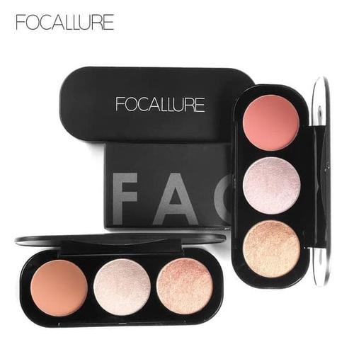 Foto Produk Hot Produk Focallure Blush And Highlighter Palette 3 Colors Original dari yoga wahyu