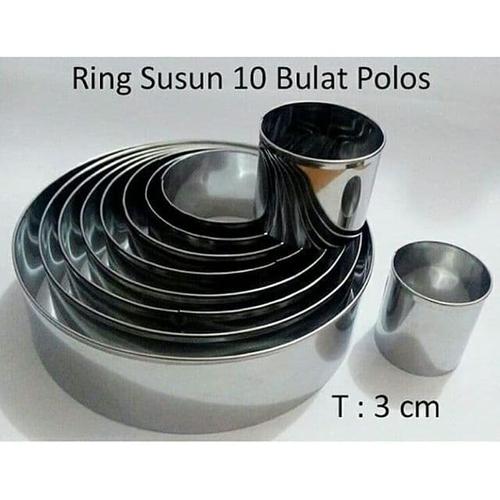 Foto Produk Ring Cutter Motif Bulat 1 Set Isi 10 ukuran dari Hasanah Cetakan Kue