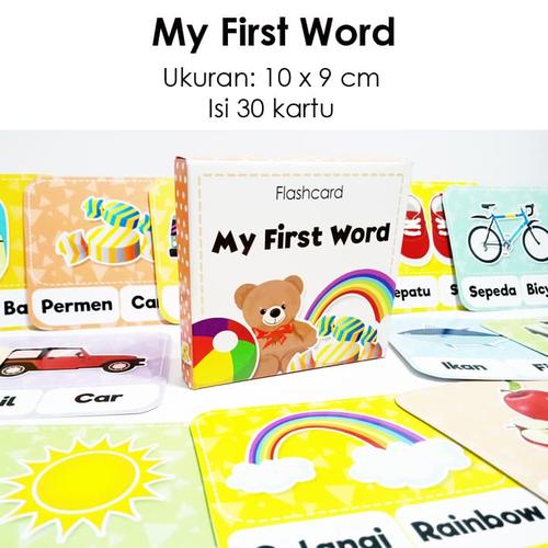 Foto Produk Flashcard My First Word / kartu pintar edukasi anak dari Little Mochi