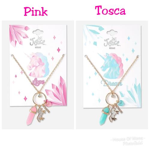 Jual JUSTICE CHRYSTAL CHARM NECKLACE 