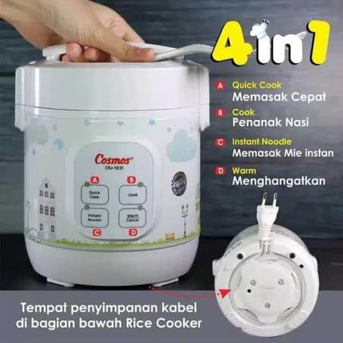 Foto Produk COSMOS Digital Rice Cooker Mini kecil 4 In 1 - CRJ 1031 - CRJ1031- Mag dari tokorida