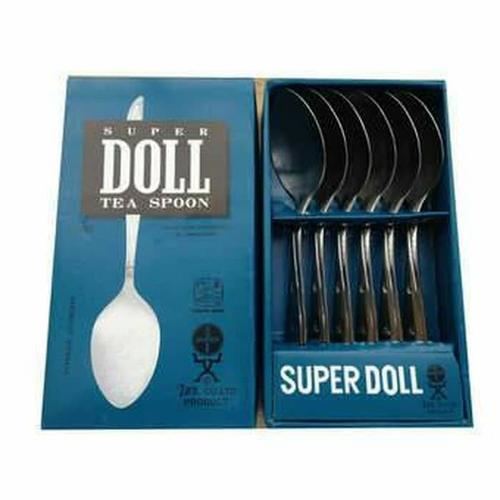 Foto Produk SUPER DOLL Sendok Teh Kecil Stainless Steel Tea Spoon isi 6 Pcs Perdus dari AGEN PERABOT FAMILY