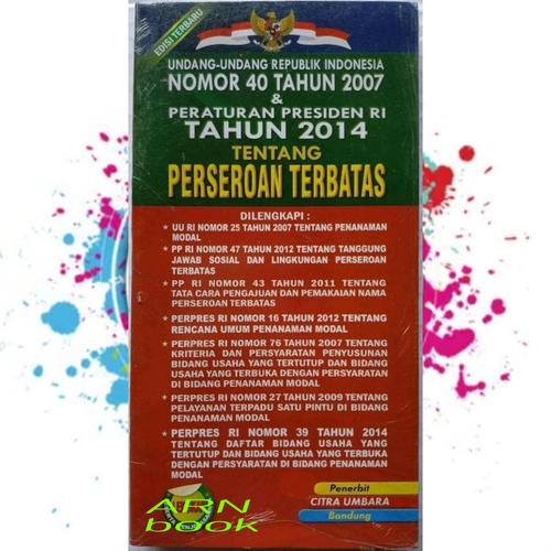 Foto Produk undang undang RI no 40 perseroan terbatas dari A R N