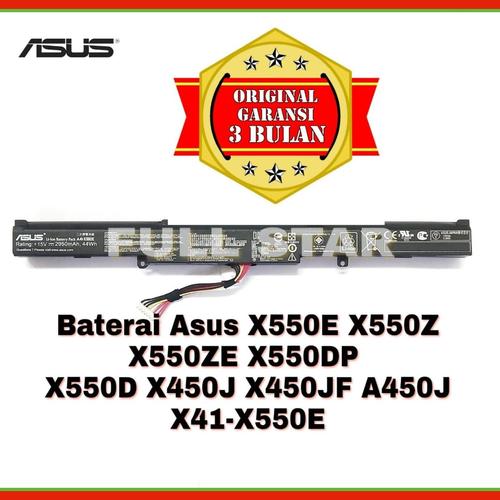 Foto Produk Baterai Laptop Asus X550E X550Z X550ZE X550D X550DP X450J A41-X550E dari FULL STAR
