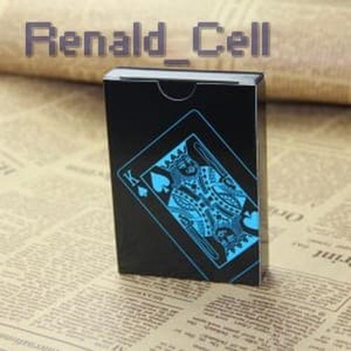 Foto Produk Kartu Remi Plastik Anti Air Waterproof Black dari renald_cell