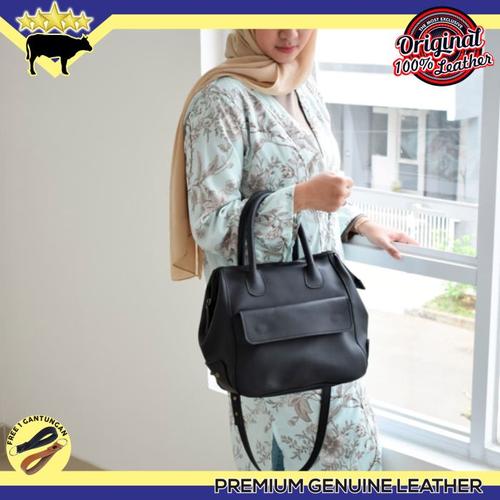 Foto Produk TAS JINJING SELEMPANG WANITA KULIT SAPI ASLI GENUINE LEATHER COW HIDE dari QUEQU SHOP