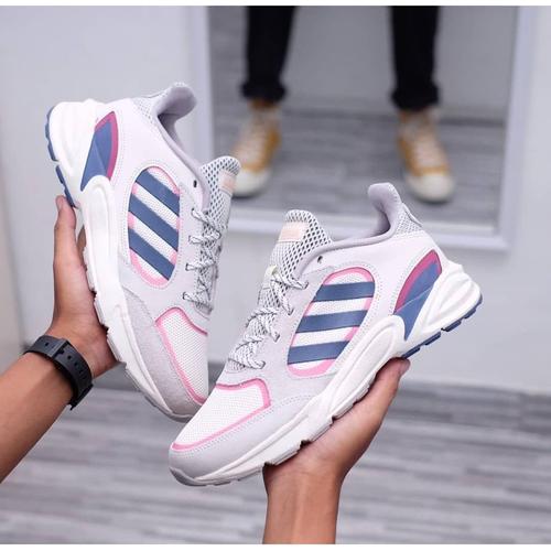 navy and pink adidas
