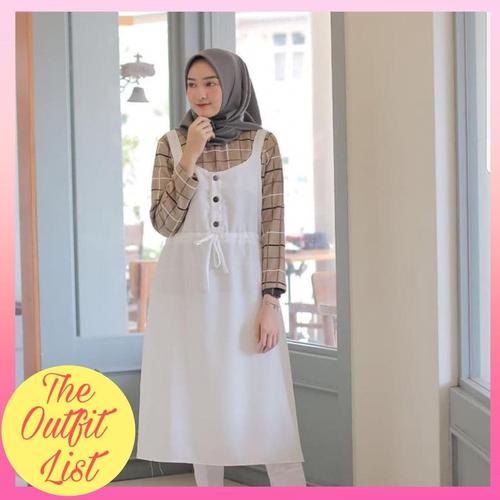 Foto Produk TALITA TUNIK 2IN1 SET MUSLIM |BAJU ATASAN WANITA MUSLIM TUNIK REMAJA - Merah Muda dari The Outfit List