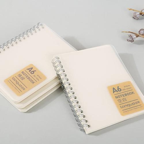 Jual Clear Cover Spiral Ruled Notebook / Buku Spiral Grid Dot Ruled