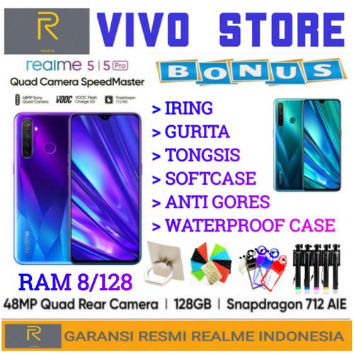 Foto Produk REALME 5 PRO RAM 8/128 GARANSI RESMI REALME INDONESIA - SPARKLING BLUE dari VIVO ST0RE
