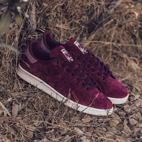 ADIDAS STAN SMITH BURGUNDY/MAROON SUEDE 