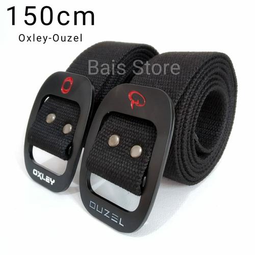 Foto Produk IKAT PINGGANG/GESPER/SABUK PRIA 150 CM JUMBO BIG SIZE BLACK BUCKLE dari Zidni id