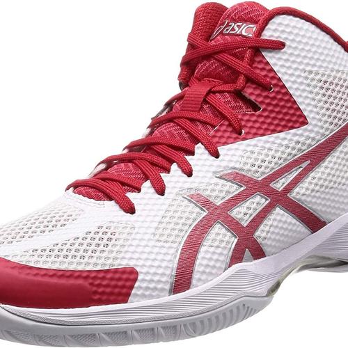 asics red white