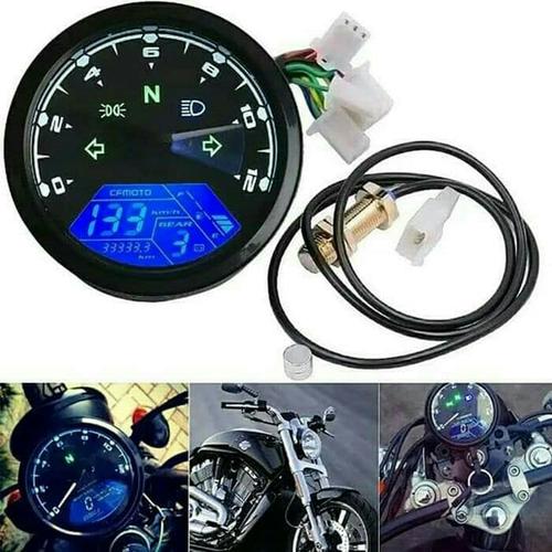 Jual Spidometer Digital Speedometer Kilometer Custom Caferacer Japstyle