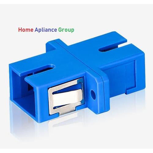 Jual Adapter Fiber Optik SC UPC Biru, Barrel Sambungan Konektor Fiber ...