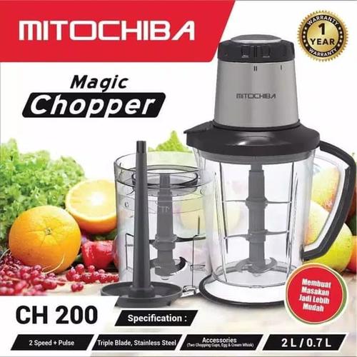Foto Produk chopper blender MITOCHIBA CH200 - 6 mata pisau - penghalus daging & es dari sini grosir
