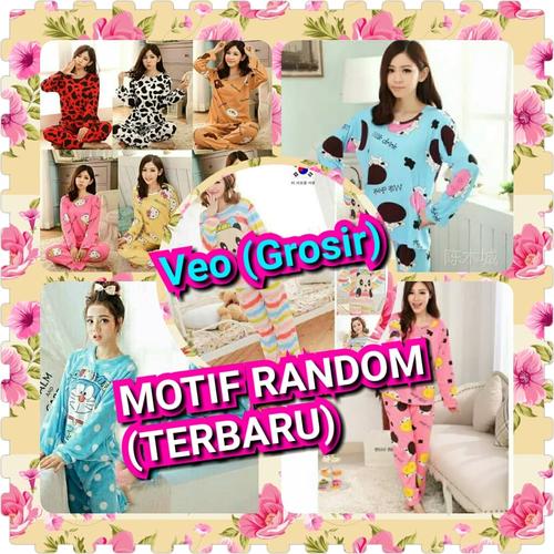 Foto Produk BAJU TIDUR SPANDEX GROSIR 26 RIBU DEWASA PP SETELAN,MURAH,MOTIF RANDOM dari Veo86